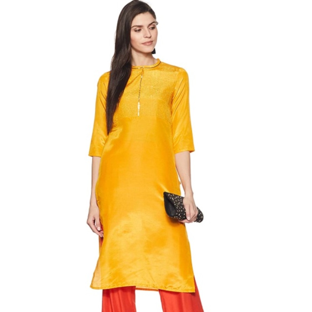Aurelia XXL Kurta Yellow Gold Indian Attire